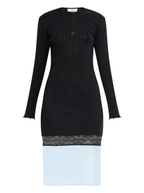 COPERNI lace-trim midi dress