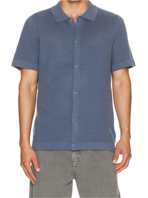 onia Drop Needle Button Up Shirt