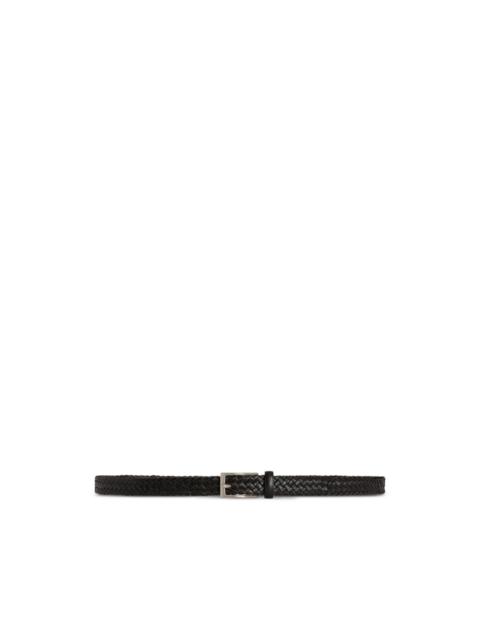 LARDINI braided leather belt