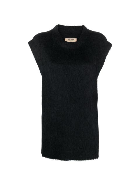 UMA WANG brushed-effect knitted vest