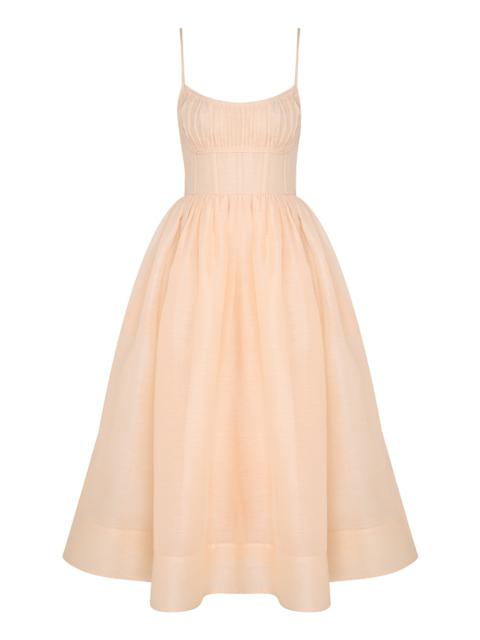 Zimmermann NATURA RUCHED MIDI DRESS