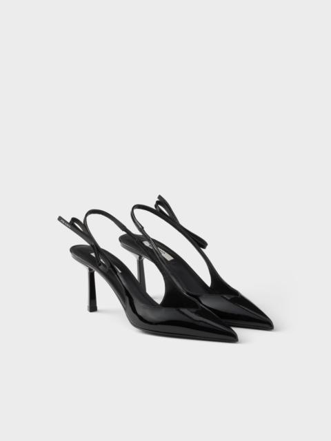 Prada Patent leather slingback pumps