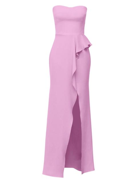 Dress The Population Women's Kai Stretch Crepe Strapless Gown - Lavender