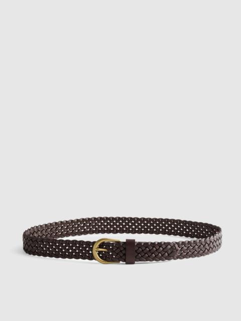 Madewell Braided Belt in Leather