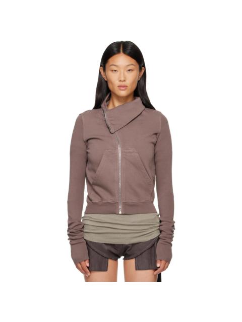 Rick Owens DRKSHDW Taupe Tower Mountain Sweat Jacket