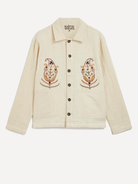 KARTIK RESEARCH Paisley Embroidered Cropped Jacket