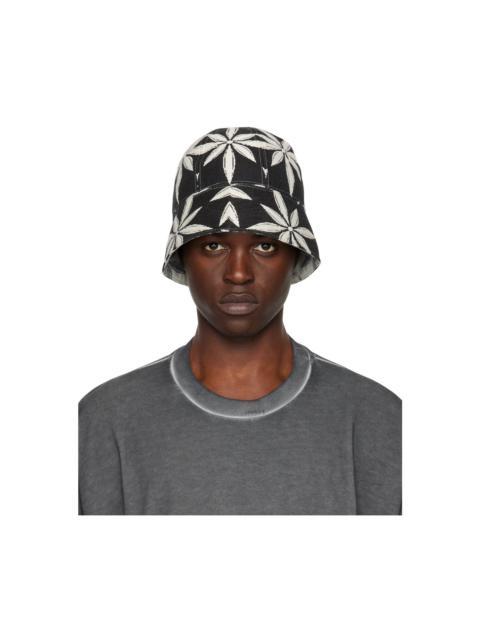 KUSIKOHC Black Floral Bucket Hat