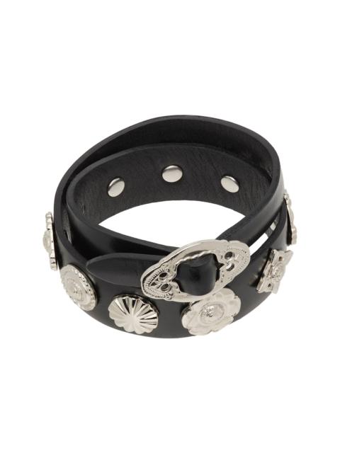 TOGA PULLA Double Leather Bangle Bracelet