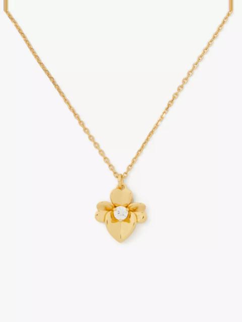 kate spade Precious Pansy Mini Pendant