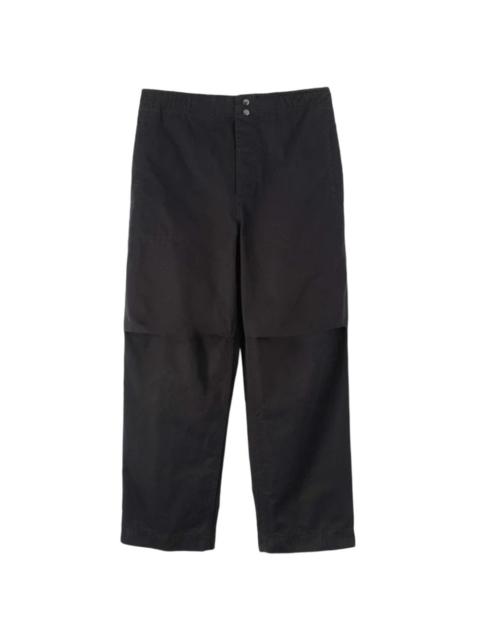 MARGARET HOWELL Margaret Howell | MHL. Press Stud Trousers Double Twisted Cotton Canvas 'Black'