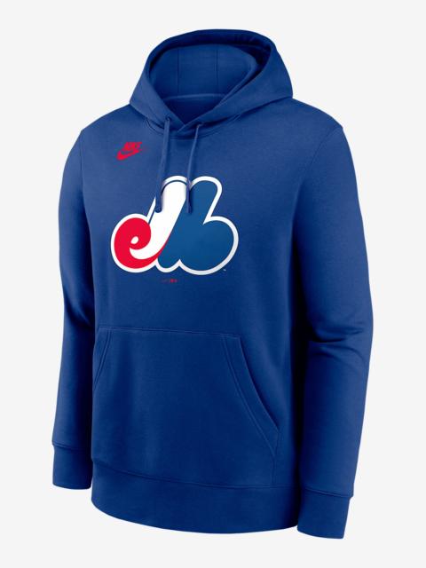 Nike Montreal Expos Cooperstown Logo Club Men's Nike MLB Pullover Hoodie