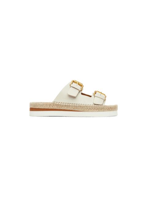 See by Chloé White Glyn Platform Espadrille Sandals