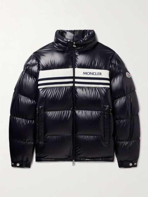 Skarsting Quilted Shell and Logo-Embroidered Jacquard-Knit Down Jacket