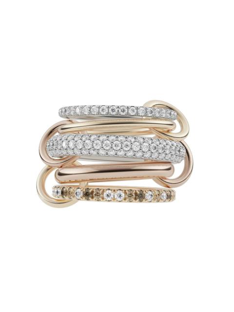 Spinelli Kilcollin Leo Blanc Five Link Ring