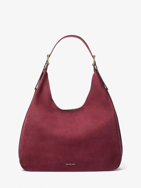 MICHAEL KORS Nolita Large Nubuck Hobo Shoulder Bag