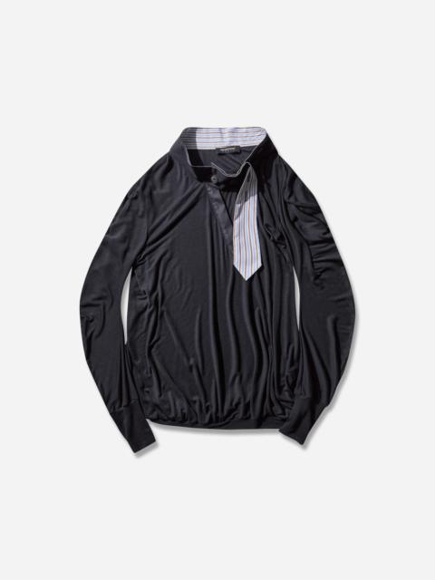 Kiko Kostadinov Women's Howe Jersey Top Coal Black