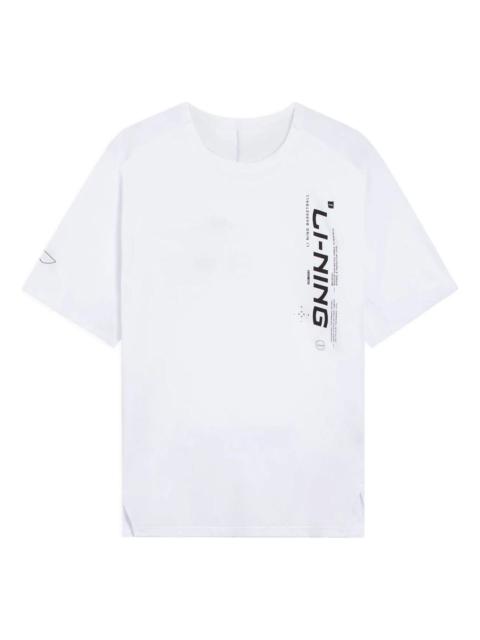 Li-Ning Hoops Graphic T-shirt 'White' ATSS363-3
