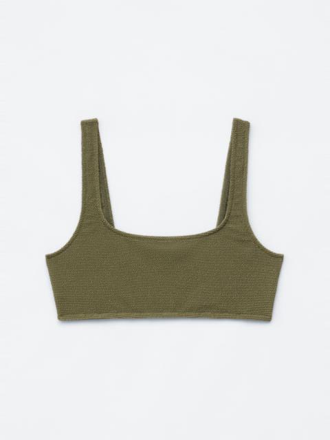 & Other Stories Textured Bikini Top