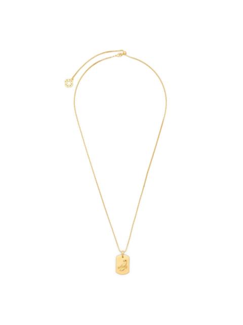 maje scorpio-motif box-chain necklace