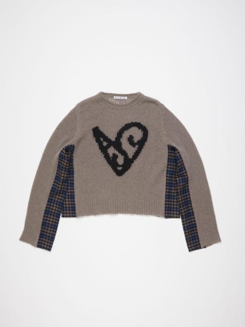 Acne Studios Deconstructed jumper - Taupe grey
