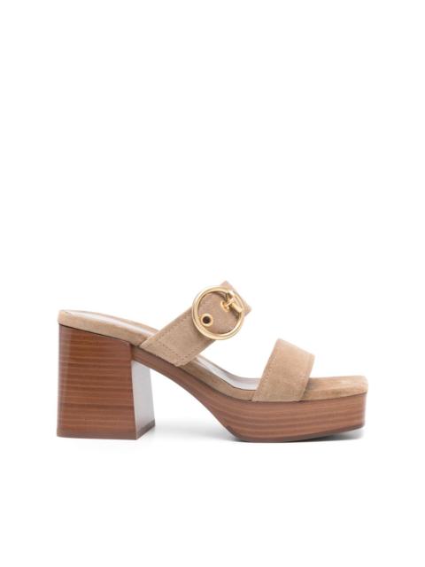 Gianvito Rossi 90mm 스웨드 샌들