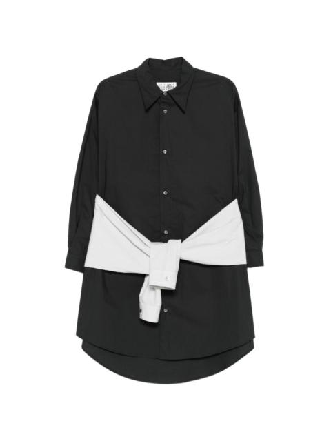 MM6 Maison Margiela striped-sleeves shirt