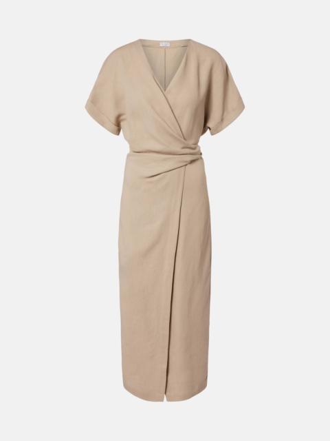 Brunello Cucinelli Draped wrap dress