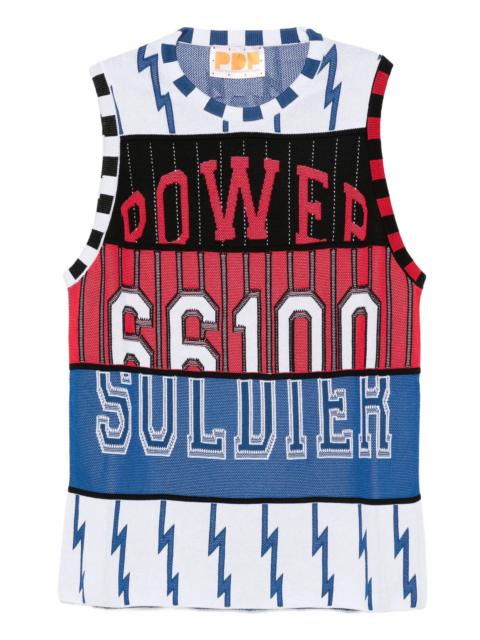 PDF Pdf Lightning-bolt Panelled Vest