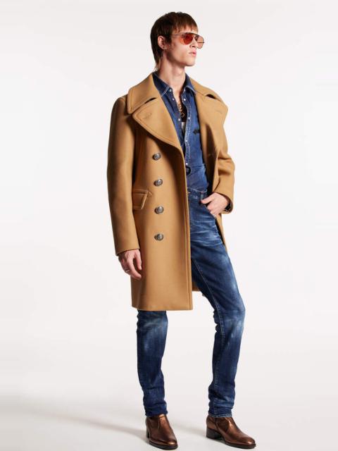 DSQUARED2 DOUBLE-BREASTED PEACOAT
