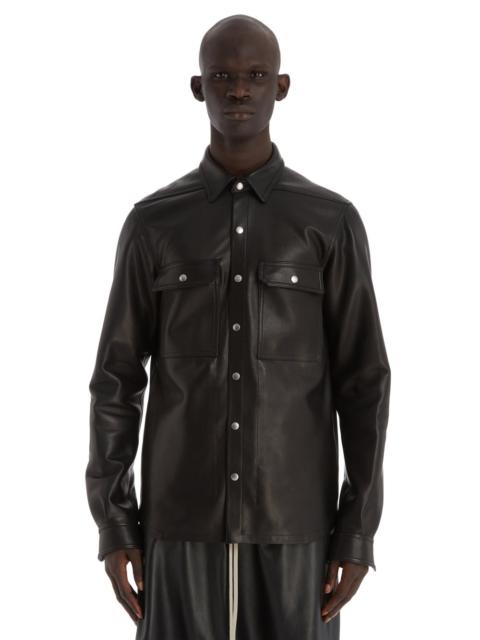 Rick Owens Rick Owens Leather Overshirt