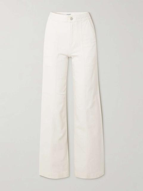 + NET SUSTAIN braided high-rise wide-leg jeans