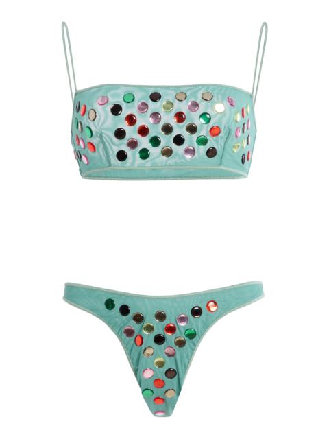 Oséree Bubble Bandeau Bikini blue