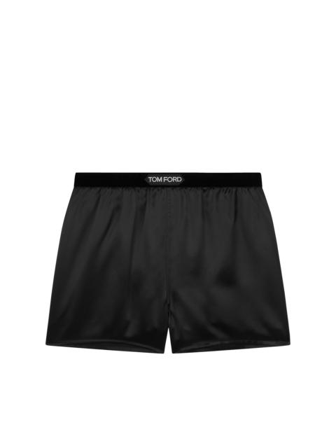 TOM FORD STRETCH SILK SATIN BOXER SHORTS