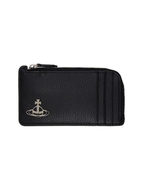 Vivienne Westwood Black Zip Card Holder