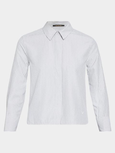 KOBI HALPERIN Alexie Striped Button-Front Blouse