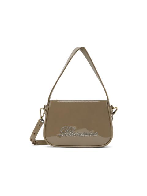Blumarine Taupe Small Rhinestone Bag