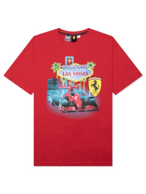 PUMA X JOSHUA VIDES FERRARI TEE - RED