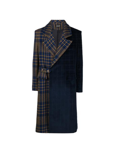 Ahluwalia two-tone check coat