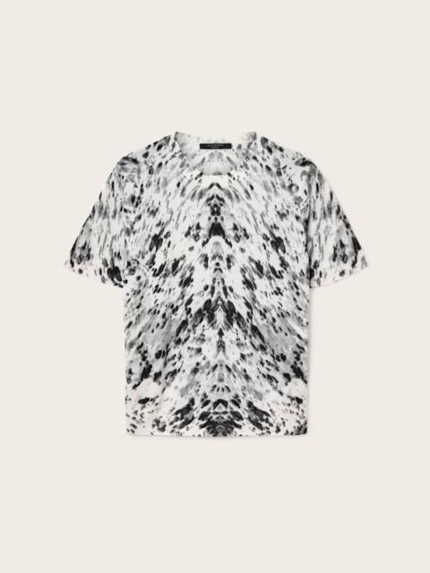 ALLSAINTS ANOUK SNAKE PRINT MERINO WOOL T-SHIRT