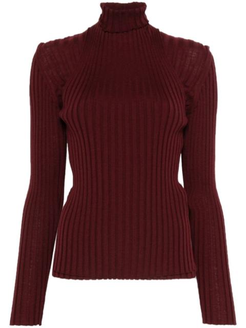 FERRAGAMO layered turtleneck sweater