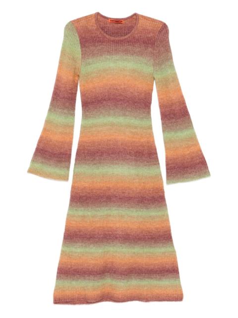 SIMONMILLER Axon striped midi dress