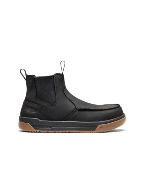 KEEN Men's Gibson Chelsea Work Boot (Carbon Toe)