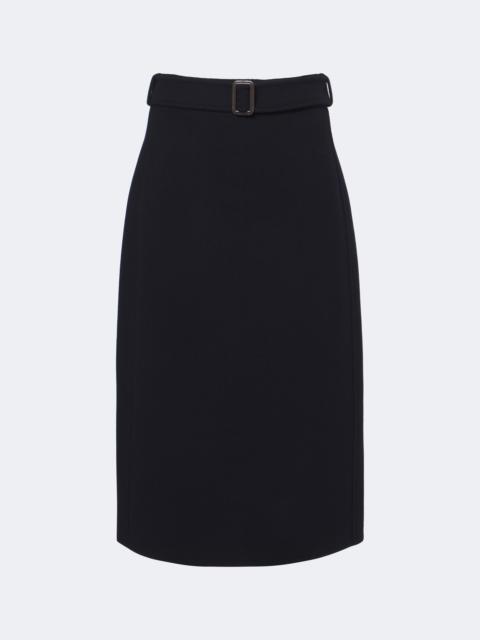 'S Max Mara Belted virgin wool midi skirt