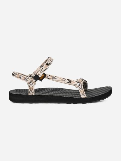 Teva Women's Original Universal Slim Sandal in Archive Wings White/Black