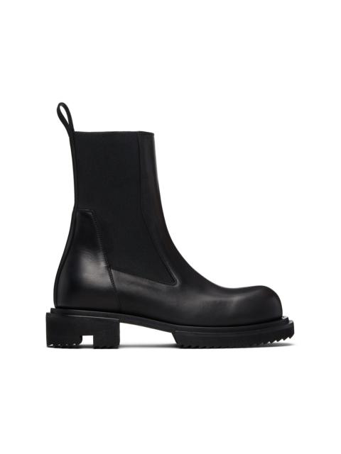 Rick Owens Black Temple Beatle Gabe Chelsea Boots