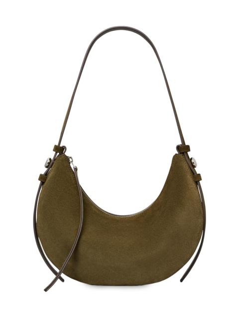 TORY BURCH Women's Romy Suede Half Moon Bag - Leccio