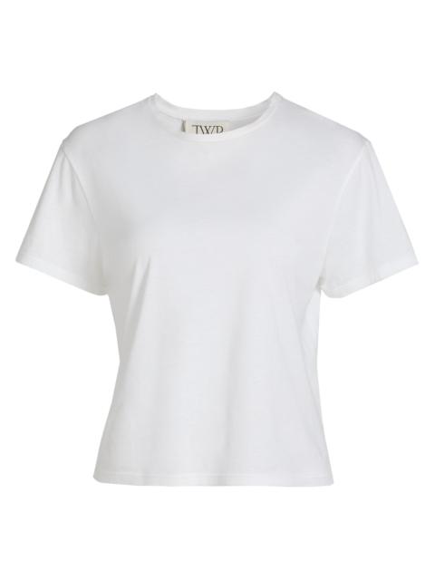 TWP Women's His​ Jersey Crewneck Tee - White