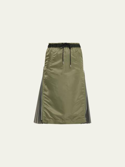 sacai Nylon Twill Adjustable Skirt