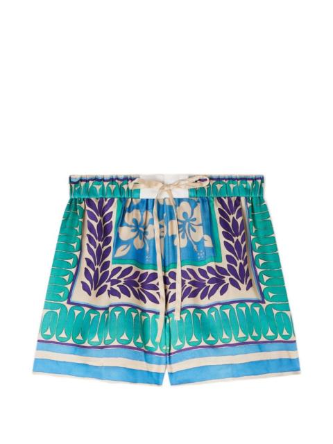 Sandro floral cord short shorts