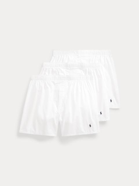 Polo Ralph Lauren Classic Woven Cotton Boxer 3-Pack